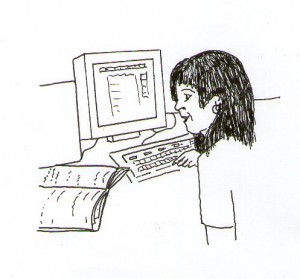 Nurse using a computer - eHealth