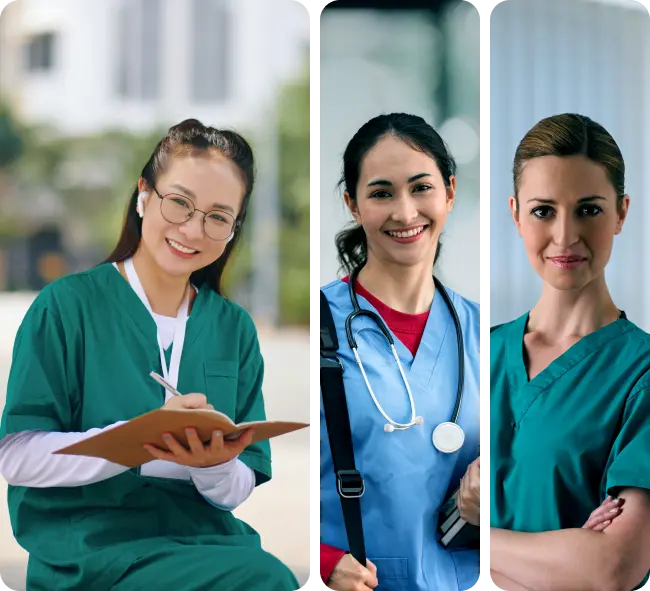 Nurse smiling